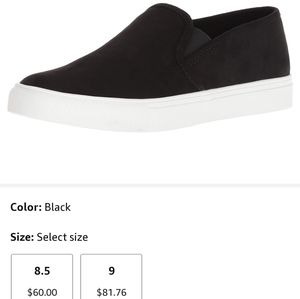 Steve Madden "Zelia" Black Slip On Shoes S…